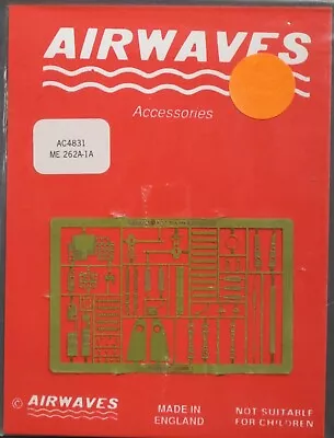 AIRWAVES 1/48th Scale Me 262A-1A PE Detail Set Item No. AC4831 • $12.59