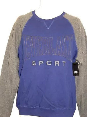 Men's Sweatshirt Everlast Size Small Medium Large Blue Gray NEW Boxing Shirt • $21.86