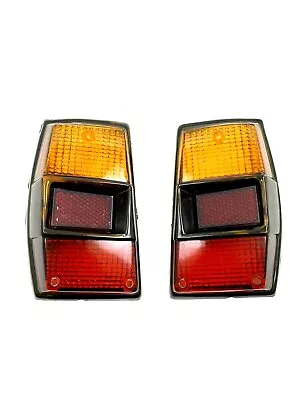 RENAULT 6 R6 Tail Light Lens Set Left And Right Black Trim NEW #474-475 • $40
