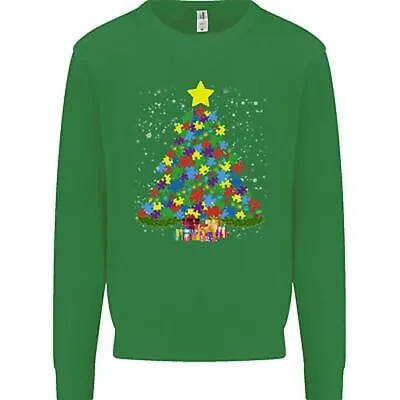 Autism Christmas Tree Autistic Awareness Mens Sweatshirt Jumper • $26.13