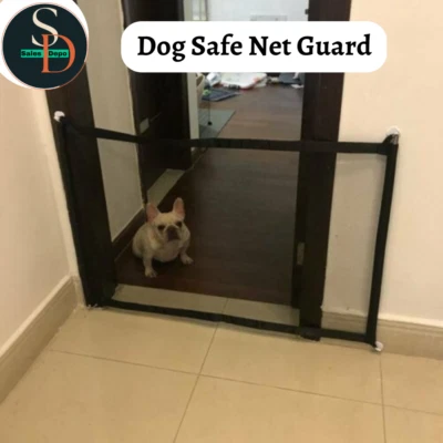 £7.19 • Buy Magic Mesh Pet Dog Cat Stair Gate Safe Net Guard Fence Door Barrier Enclosure Uk