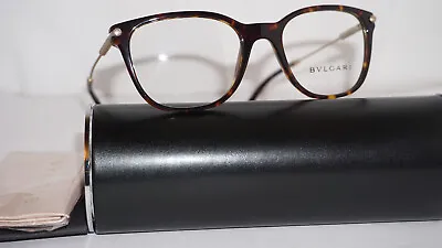 BVLGARI Eyeglasses New Authentic Havana Gold 3032 504 52 19 140 • $191.12