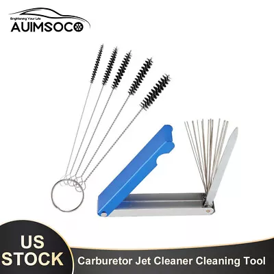 For Motorcycle Carburetor Carbon Dirt Jet Remove Cleanup Kit Tool Set Needle • $13.99