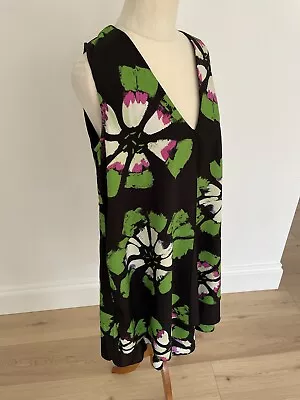 Desigual Green Eranthe Layered Swing Dress Size 42 14 L • $49.95