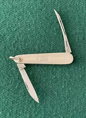 Vintage Unique Stainless 2 Blade Pocket Pen Knife • $16