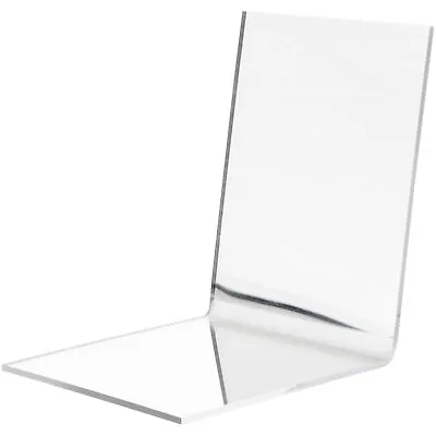 Plymor Folded Acrylic Mirror Display 4.5  H X 4.5  W X 5  D (2 Pack) • $16.53