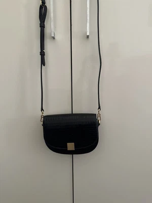 $120 • Buy Oroton Black Croc Leather New Shoulder Crossbody Bag