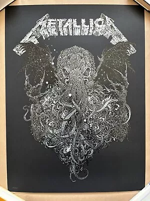 Call Of Ktulu Limited Edition MetallicA Silver Ink Poster Richey Beckett /500 • $258.98