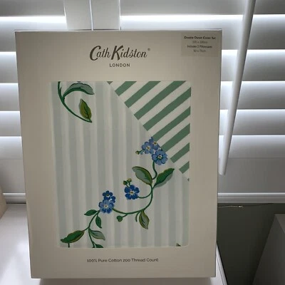 £29.99 • Buy BNWt *CATH KIDSTON* RRP £85 DOUBLE 200 THREAD COUNT COTTON DUVET SET