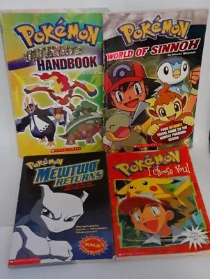 Pokemon Book Lot - Handbook Mewtwo Sinnoh I Choose You Nintendo Scholastic • $8.99