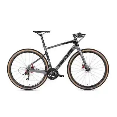 $1295 • Buy Full Carbon Gravel Hybrid Bike - Flat Bar - SRAM 22 Speed - 700C - Hydr. Disc Br