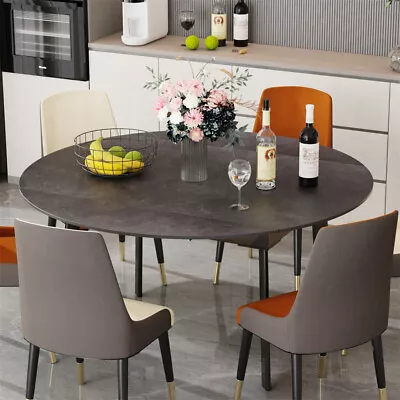 1.3M Round Extendable Kitchen Table Sintered Stone Dining Table Banquet Wedding • $809.94