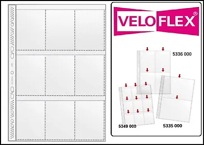 100-A4-SAMMELHÜLLEN Veloflex 9x-A8-3 13/16x2 5/8in Card Sleeves 140my For • $27.80