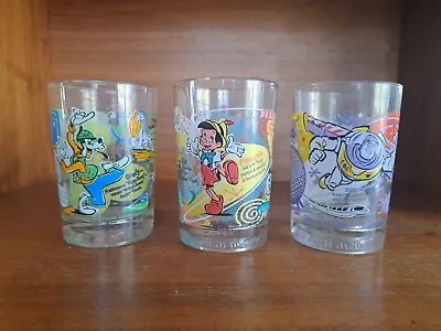 McDonalds 2002 Disney 100 Years Of Magic Glasses Cups Set Of 3 Buzz Mickey • $19.59