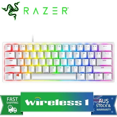 $129 • Buy Razer Huntsman Mini Optical Mech Keyboard Clicky Purple Switch - Mercury RZ03...