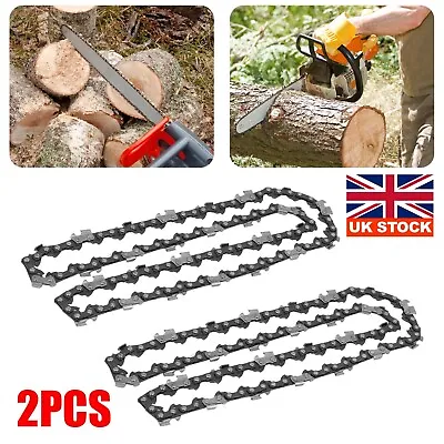 2Pcs 16inch 57 Drive Links Chainsaw Saw Chain Parts Tool Chainsaw Blade New • £8.59