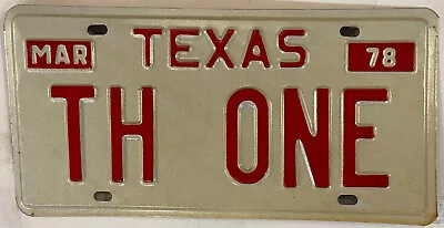 Vanity YOU ARE THE ONE License Plate Unique Love Romance Soulmate Match Wife TX • $89.99