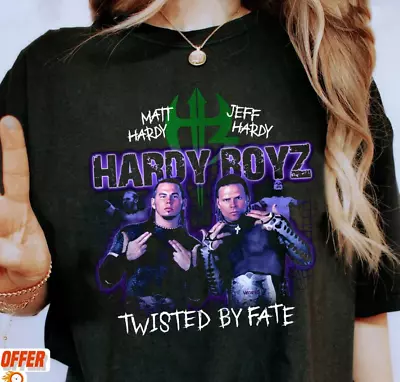 Vintage Pro Wrestling Hardy Boyz T-Shirt Hardy Boyz Jeff Hardy Matt Hardy T-Shi • $16.39