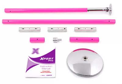 X Pole X-PERT Pro 45mm PX Spinning Static Dance Exercise Powder Coated Pink New • $389.99