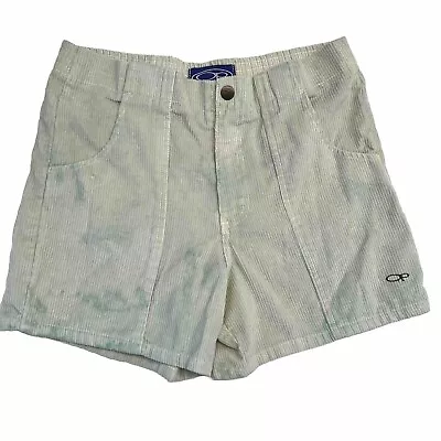 Vintage OP Ocean Pacific Men’s 30 Corduroy Shorts Hand Dyed Light Blue 5” Inseam • $74