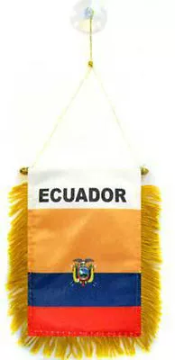 Ecuador Mini Flag 4 X6  Window Banner W/ Suction Cup  • $6.64