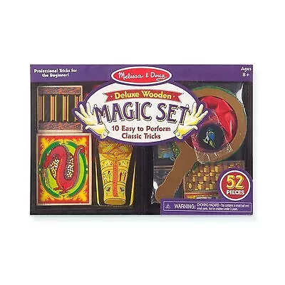 Melissa & Doug Deluxe Solid-Wood Magic Set With 10 Classic Tricks • $29.99