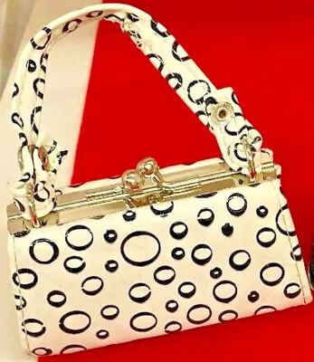 Purse Change Keys Lipstick Champagne Bubbles White Black Pocket Book Choice New • £12.65