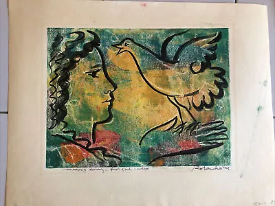 Original Irwin Rosenhouse Monotype Unique Print 12” X 15  Artist Estate • $80