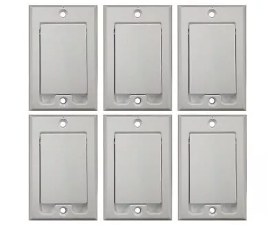 (6) Central Vacuum Square Door Inlet Wall Plate White For Nutone Beam VacuFlow • $35.41