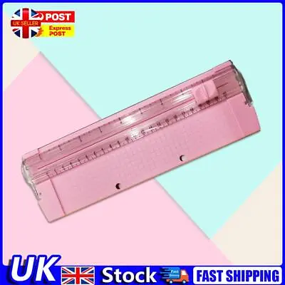 A5 Paper Cutting Machine DIY Supplies Portable Guillotine Office Home (Pink) UK • £6.19