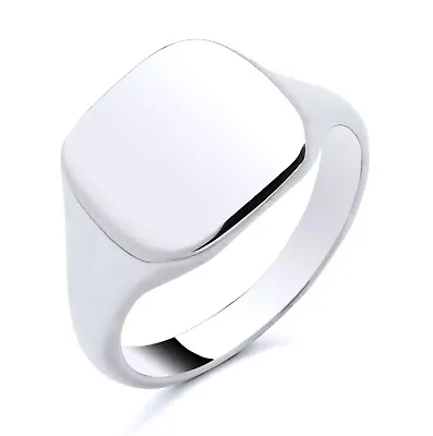 925 Sterling Silver Heavy Signet Ring Size M N O P Q R S T U V - MEN'S Or LADIES • £19.95