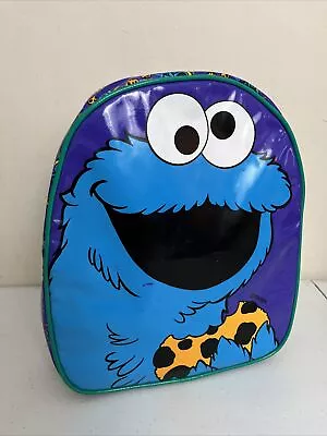 Vintage Kids Sesame Street Cookie Monster Backpack Bag Roma Kids 12 X10 X3  • $19.99