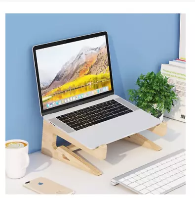 $20.99 • Buy Wood Universal Laptop Stand Cooling Bracket For Notebook Macbook Holder Mount