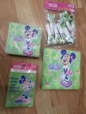 Glamour Minnie Mouse Birthday Party Supplies Multi-color 6pc Lot Party Express  • $45.99