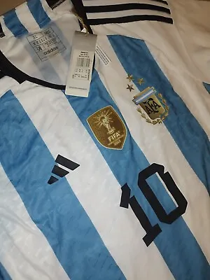 Argentina 2023 Soccer Jersey Home Adidas Champions Qatar 2022 • $99