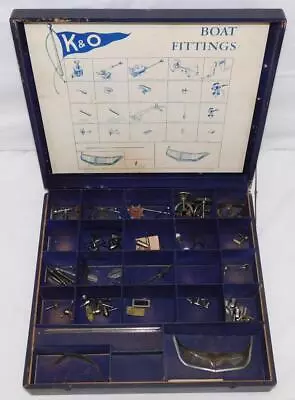 VINTAGE K&O Toy Model Motor Boat DEALER Store Display Box Of Parts W/ CONTENTS! • $875
