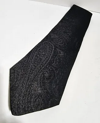 Etro Milano Tie 100% Silk Men's Italy USA Multicolored Paisley Black  • $9.95