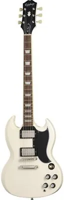 New Epiphone 1961 Les Paul SG Standard Aged Classic White Electric Guitar • $715.57