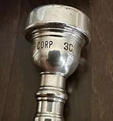 ‘60s Bach Corp (no Dot) 3C Trumpet Mouthpiece W/ Original Box Post MT VERNON • $40