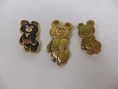 Russian Misha Bears 1980 Olympic Pins • $16