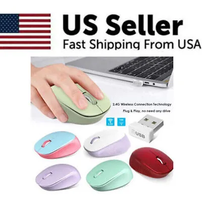 2.4GHz USB Cordless Optical Mouse Mice For Apple Mac Macbook Pro Air PC Laptop • $5.39