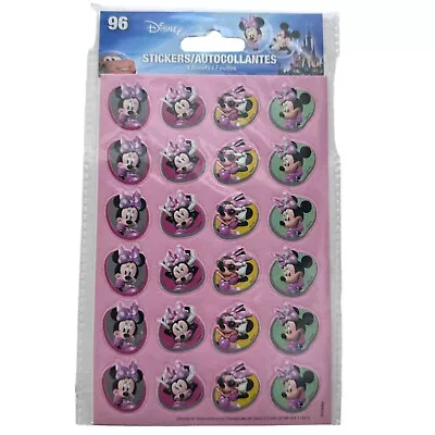 Disney Minnie Mouse Stickers Pink Bow Sunglasses Birthday Party Favor 96 Count • $3.45