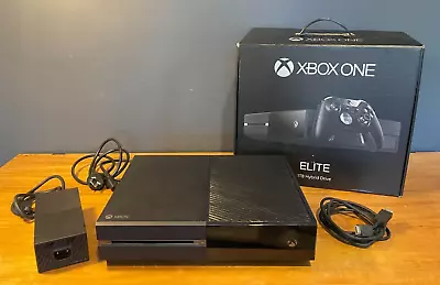 Xbox One Elite Console - 1TB Hybrid With Cords And Box No Controller • $199.31
