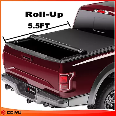 Tonneau Cover Truck Bed 5.5FT For 09-14 Ford F150 Soft Roll-Up Retractable • $125.69
