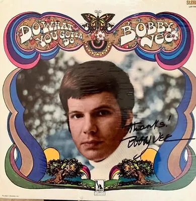 Bobby Vee Hand Signed Autograph Lp Album-  Do What You Gotta Do  • $27.65