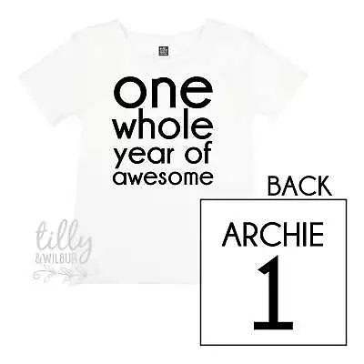 One Whole Year Of Awesome Boys 1st Birthday T-Shirt • $29.95