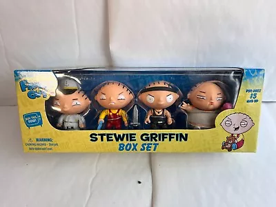 Bnib Mezco Toys Series Family Guy Stewie Griffin Box Set Action Figures 2010 • £59.99