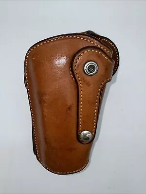 Vtg Bianchi #3000 Autodraw .45 Auto Police Duty Holster Brown Leather LH • $20