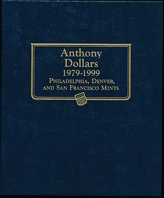 Whitman Coin Album 9149 Susan B Anthony Dollar SBA$ 1979-1981 & 1999  PDS  Book • $18.96