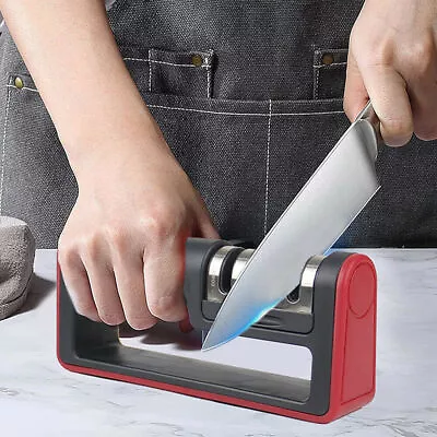 Knife Sharpener Professional Ceramic Tungsten Kitchen Sharpening System 3 Stage • $6.89